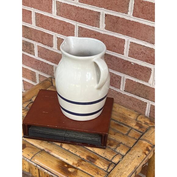 Vintage LARGE Robinson Ransbottom 2 Quart Pitcher Hand Crafted / Hand Painted - Picture 6 of 7